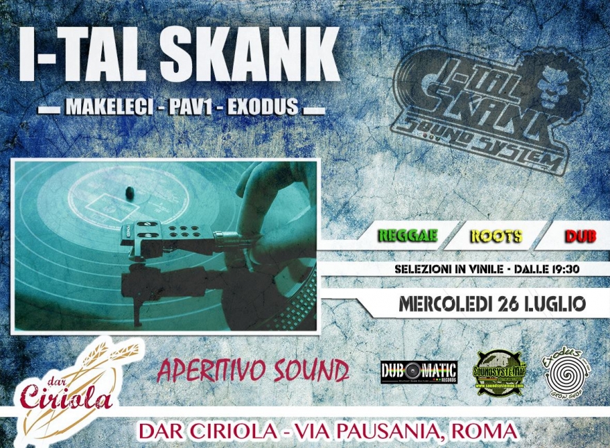 La Jamaica arriva al Pigneto con gli I-tal Skank Sound System